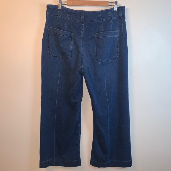 Maeve The Colette Knit Full-Length Wide-Leg Jeans 33 - Picture 4 of 12